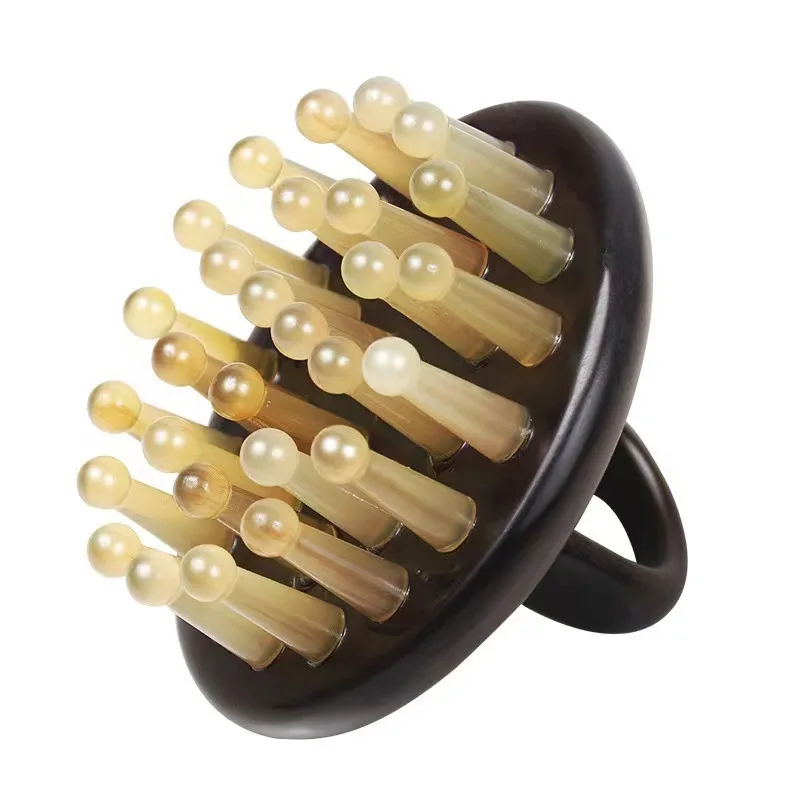 

Genuine Goods Horn Massage Comb Meridian Comb for Head Ring Horn Comb Head Therapy Hall Dedicated Shampoo Comb Factory Direct Sa