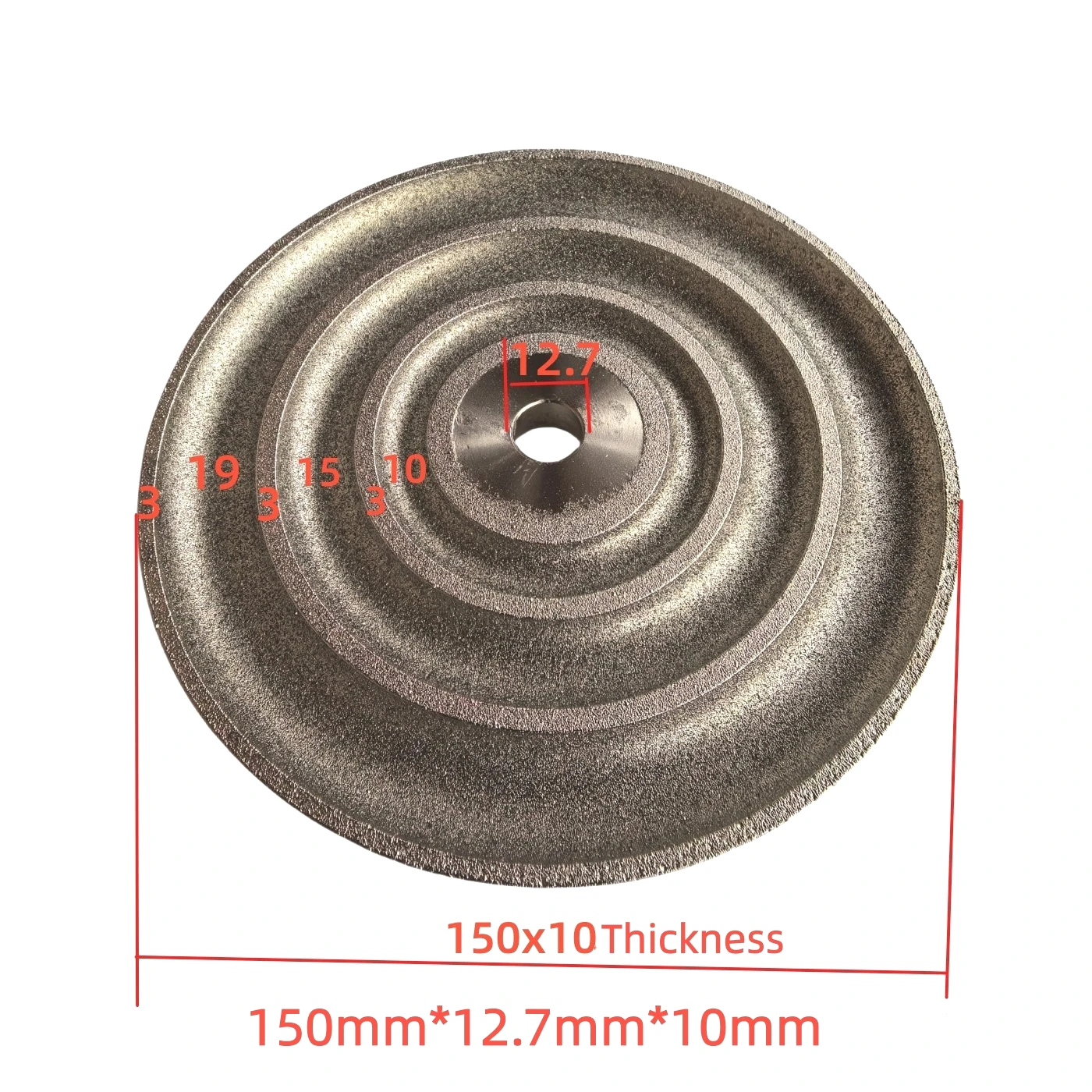 6-inch Flat Knitting Machine Ring Surface Grinding Disc Angle Machine Egg Surface Jade Jade 3 Hook Shaped Grinding Wheel Stone