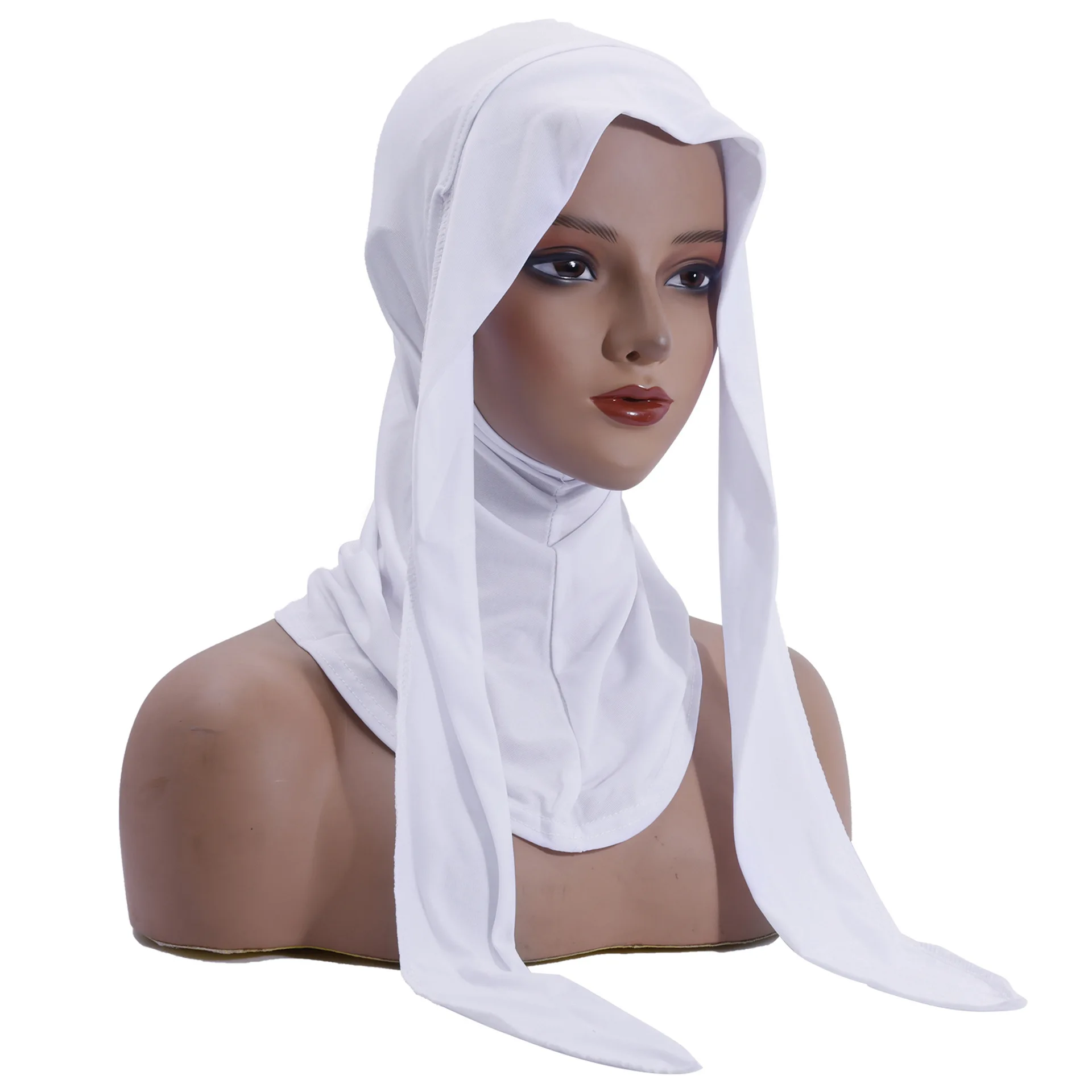 

Ид Джерси Шарф Мусульманский Хиджаб Женский Мгновенный Шарф Платок Тюрбан Амира Голова Шея Повязка Повязка Шляпа Кепка Турбан Mujer