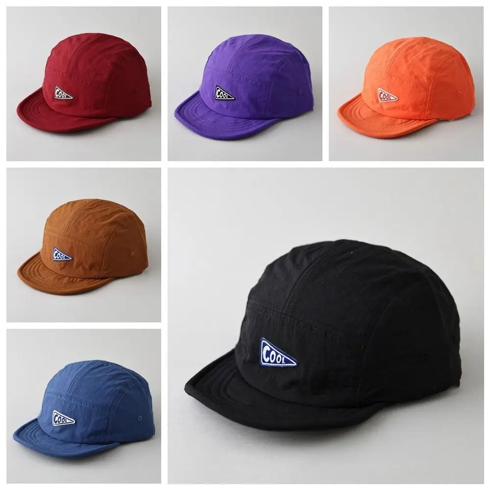 

Retro Korean Style Short Brim Baseball Hat Sunscreen Cotton Casual Duckbill Cap Soild Color Quick Drying Peaked Cap Streetwear
