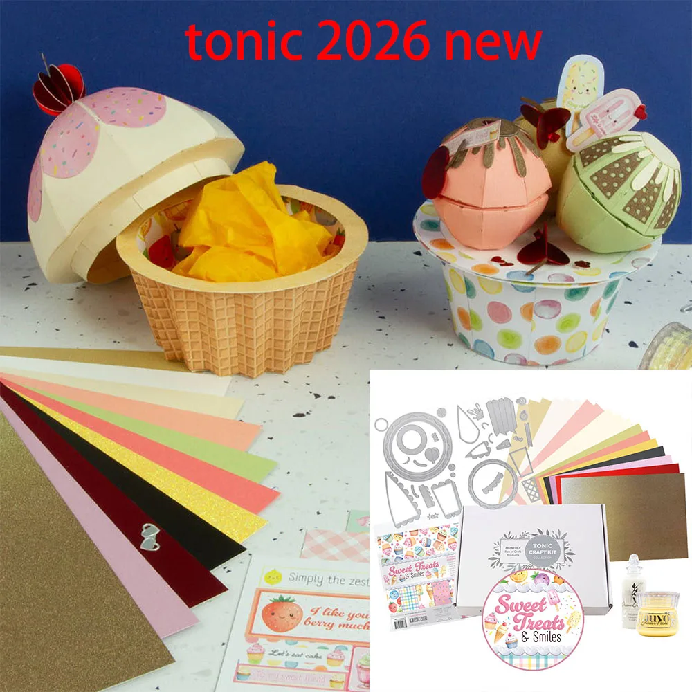 

Dies Scrapbooking Sweet Treat and Smiles Cutting Dies Craft Make Paper Greeting Card Making Template DIY Handmade 2026 New