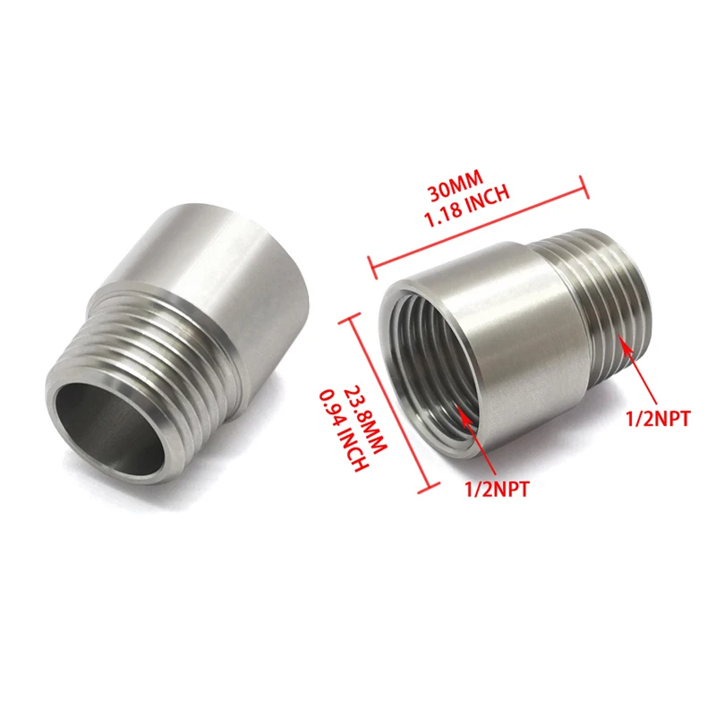 

Эксклюзивный трансграничный соединитель для труб из нержавеющей стали с наружной резьбой 1/2 NPT на внутреннюю резьбу 1/2 NPT