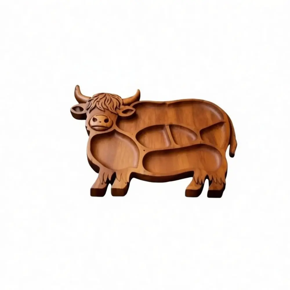 Wooden Charcuterie Board Dog Shaped Food Serving Tray Cheese Platter Creative Pet Theme Kitchenware For Home Table Decor