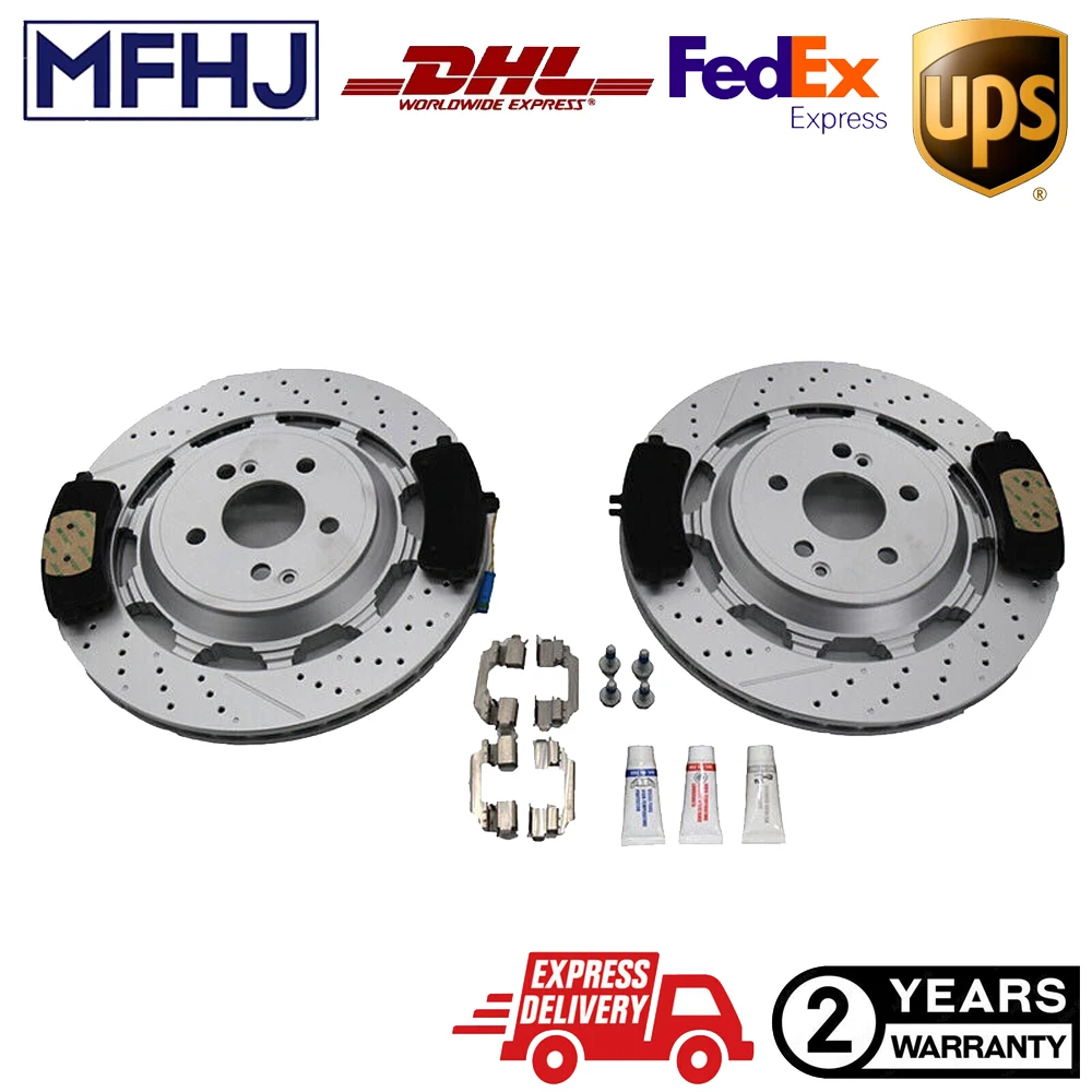 

For Mercedes S63 S65 Amg Rear Brake Pads and Rotors A2224232012 A0004203700