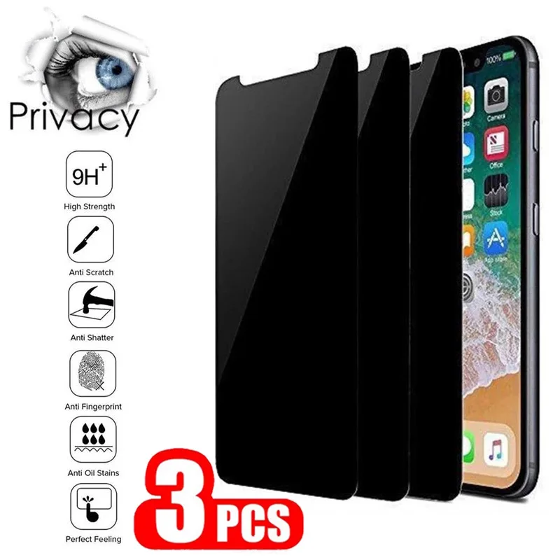 

Протектор экрана с защитой от шпионов для Huawei P30 Lite P20 Pro P40 Lite Honor 8X 50 10 10i 9X Lite Mate 30 20 Pro 10 20 Lite, 3 шт.