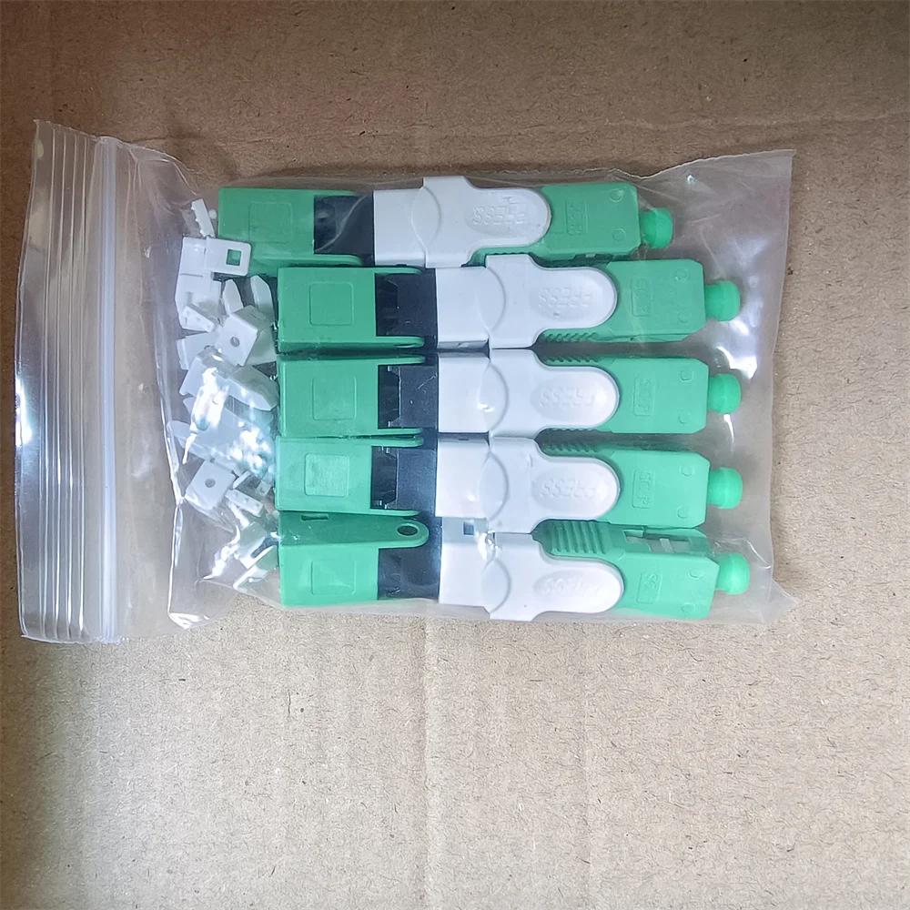 20 piezas de fibra óptica FTTH ESC250D SC APC, conector frío, montaje de campo rápido, conector rápido SC APC, envío gratis