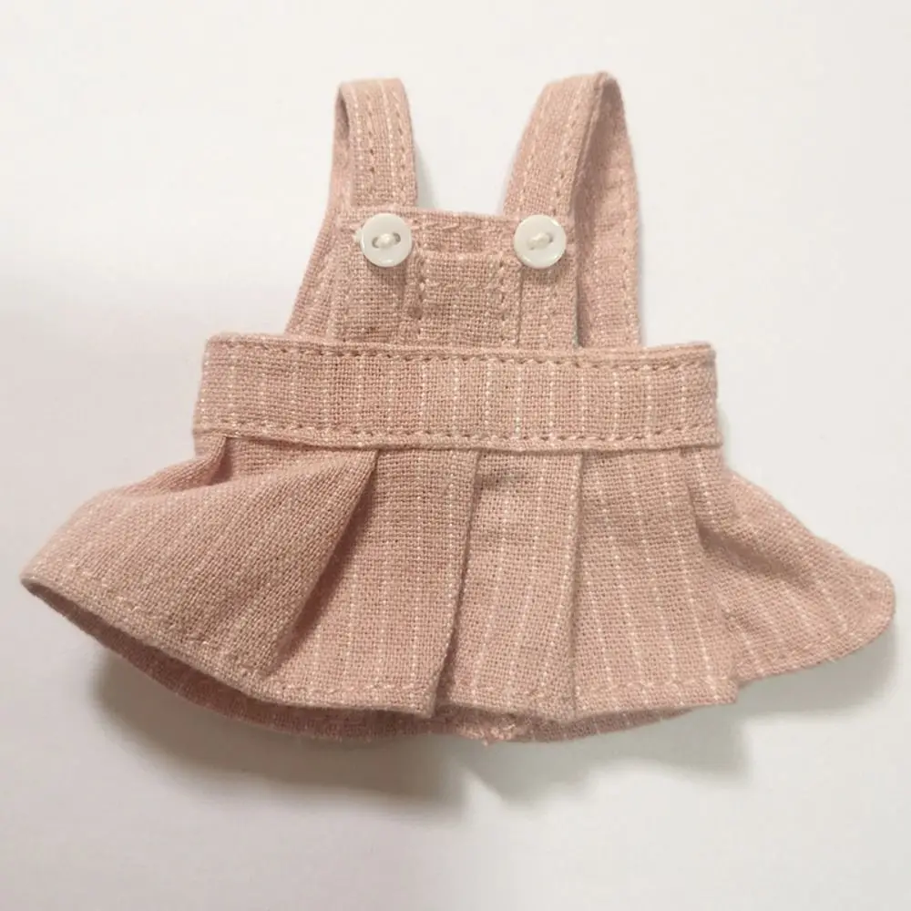 Abito con bretelle Accessori per vestiti per bambole Vestito per bambole per bambola da 12 cm Mini Orso Vestiti Abito Abito in denim fai da te Bambole di pezza