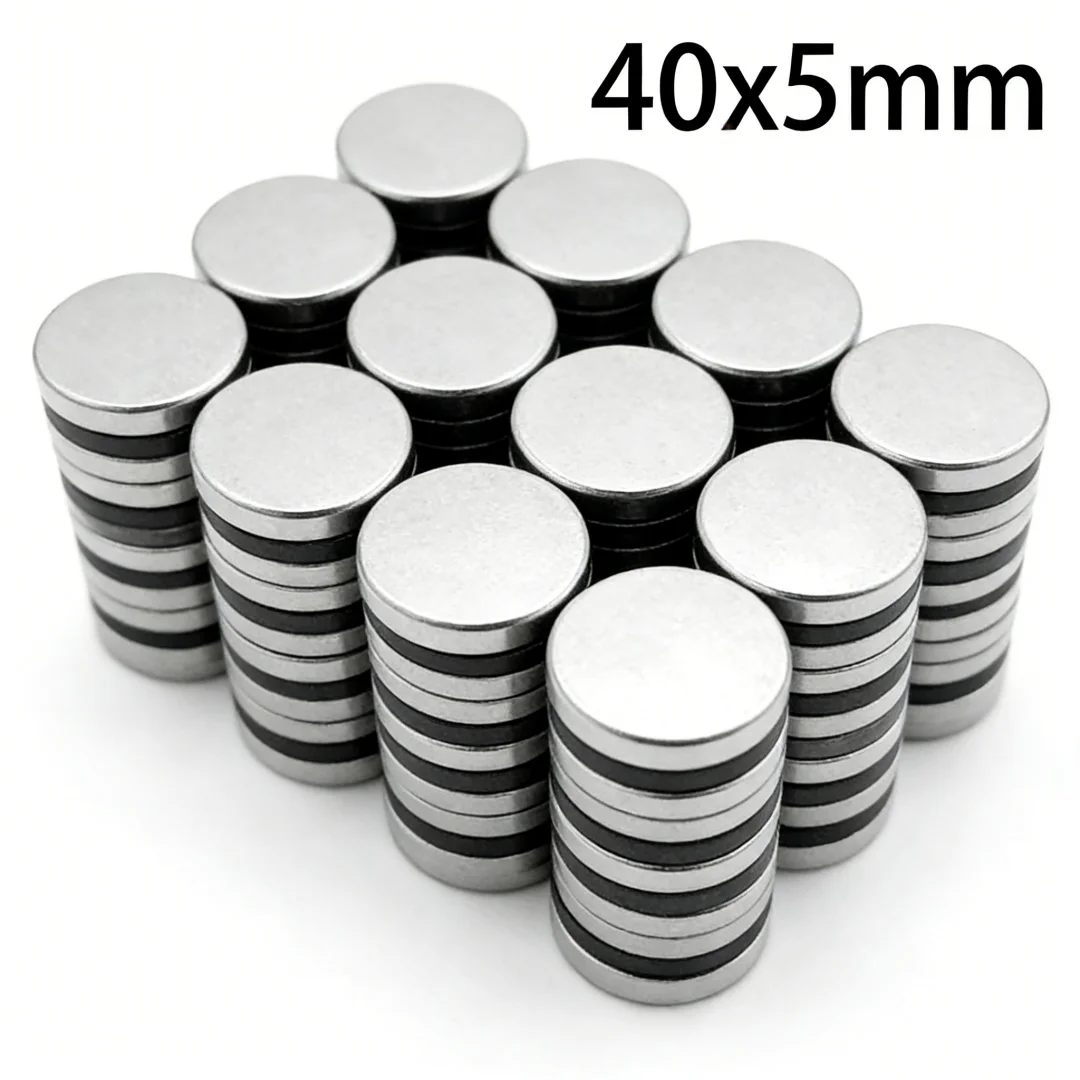 40x5mm Big Round Powerful Magnets 40mmx5mm For Home Refrigerators, Offices Diy 40*5mm