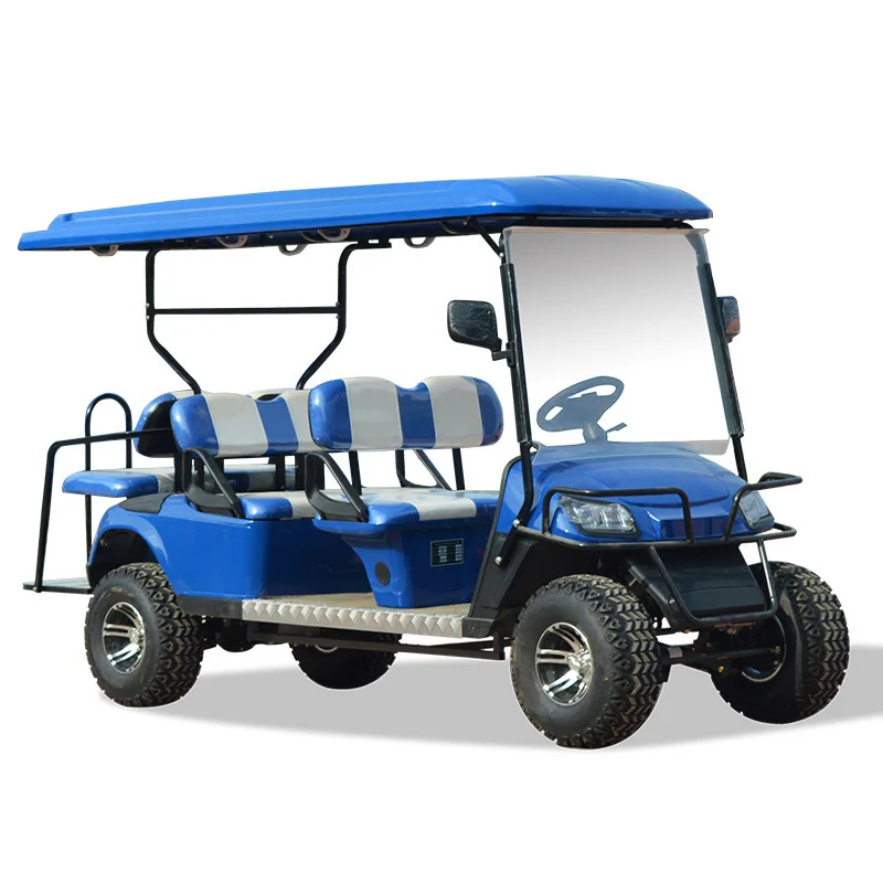 

Высокое качество лагеря новый дизайн 6-местная тележка для гольфа литиевая электрическая тележка для гольфа уличный легальный экскурсионный автомобиль