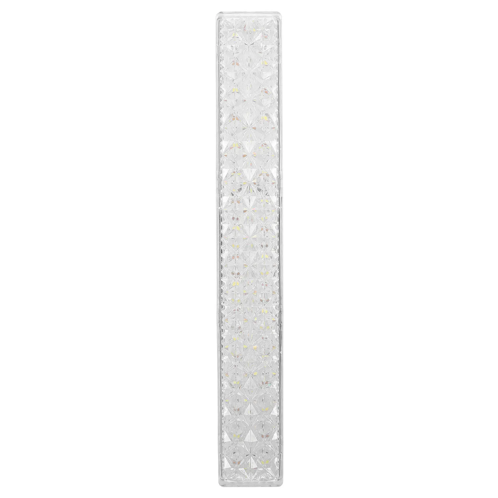 

Modern Rectangular 18W E27 LED Strip Light Bulb for Home Bathroom Living Room Ceiling Mount Bright White Crystal Vanity Fixture