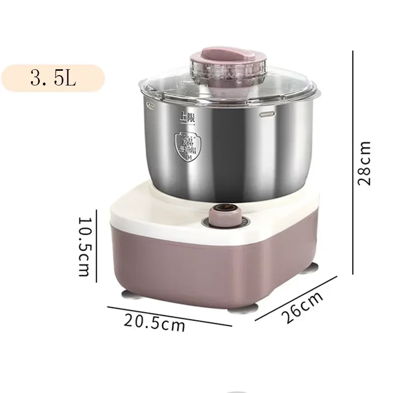 5L 7L Electric Dough Mixer Kneading Machine Automatic Flour Fermenting Stainless Steel for Food Mixer