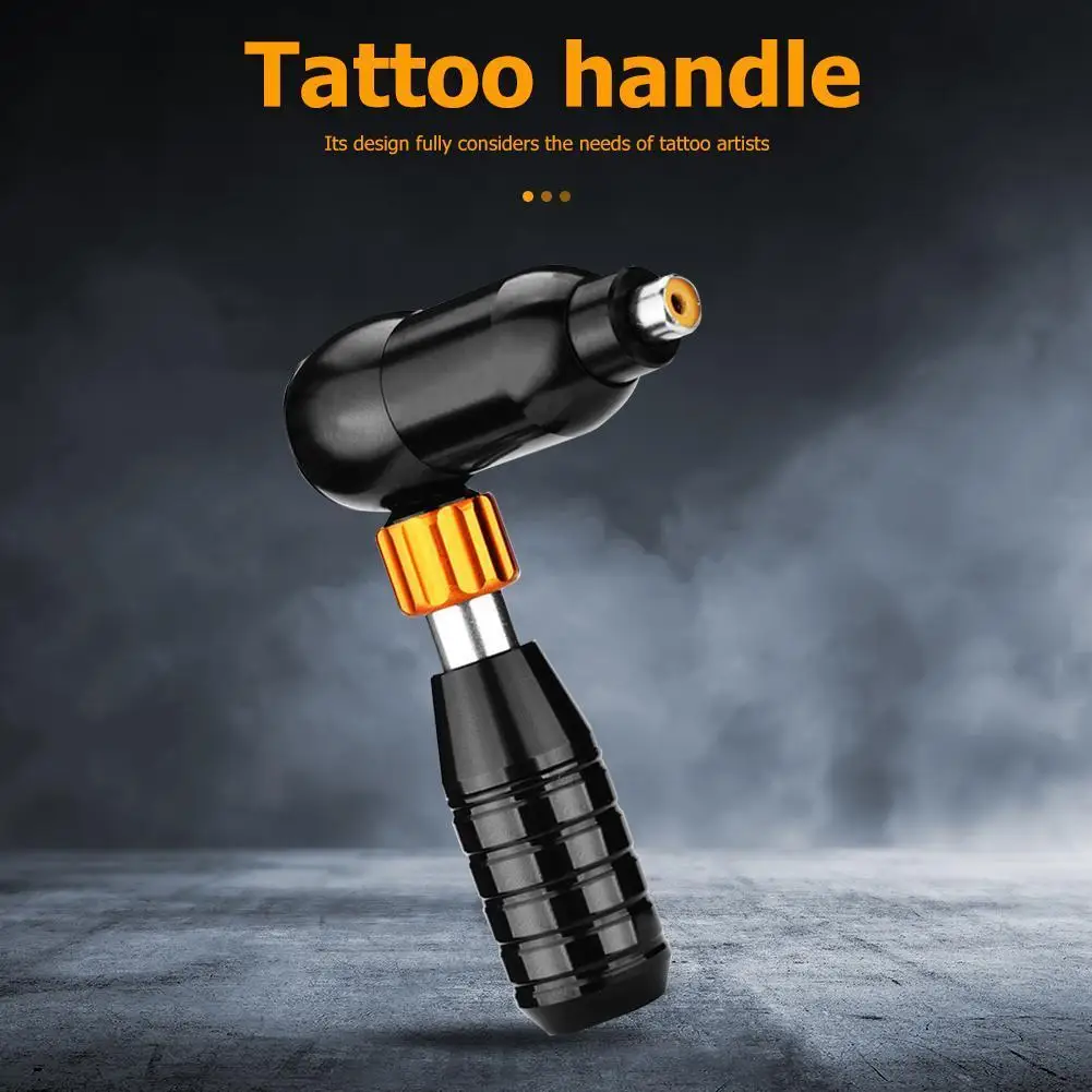 Juego completo de máquina de tatuaje, Motor de pluma rotativa ajustable, máquina de tatuaje híbrida, pistola de tatuaje silenciosa en forma de L
