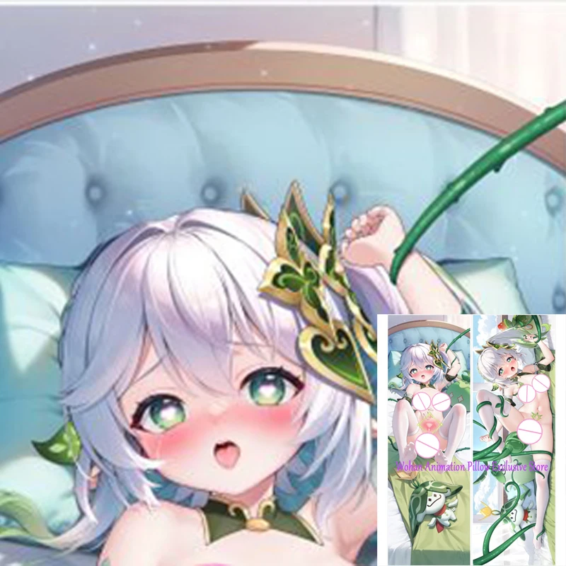 

Dakimakura Anime Pillow Cover Nahida Double Sided Print 2-Side Pillowcase Decoration