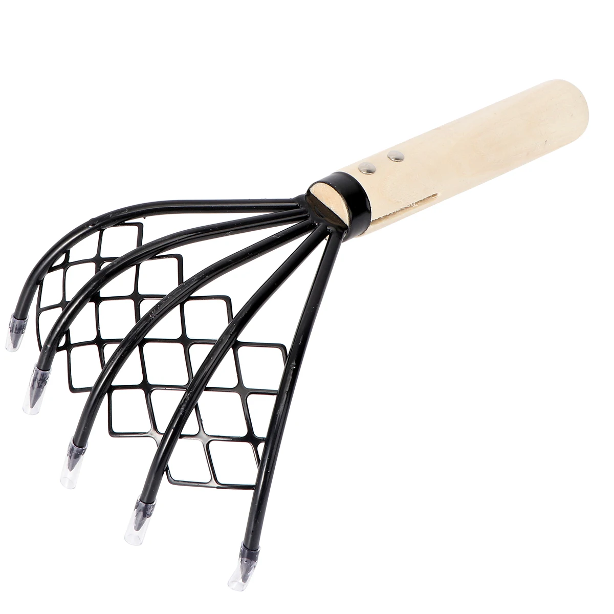 

Rake Net Seafood Digging Tool Wood Handle Sludge Scraper Leaves Cleaning Portable Rust Resistant Eco Friendly Safe Anti