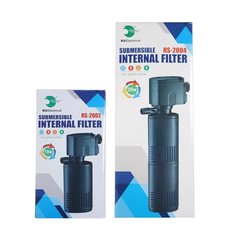 Risheng RS-2002 2004 Aquarium fish tank built-in filter three-in-one pumping submersible pump circulating water pump
