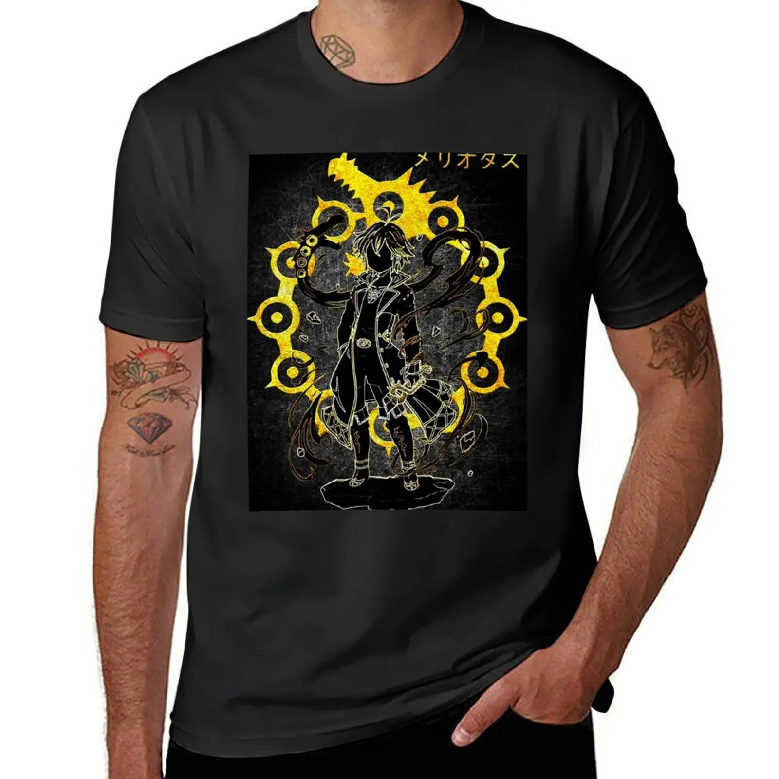 Meliodas T-Shirt summer clothes oversizeds men clothing