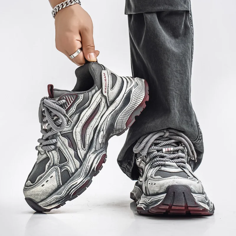 

Outdoor Running Shoes New Men Sneakers High Quality Leather Casual Shoes for Men Fashion Platform Shoes Comfort Tenis Masculino