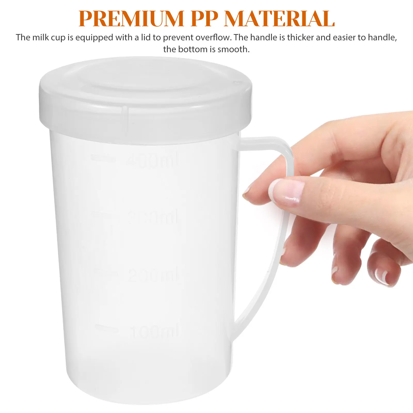 2 Pcs Milk Storage Thermal Cup Microwave Cups PP Soy Heat Resistant Coffee Mug Household Heating
