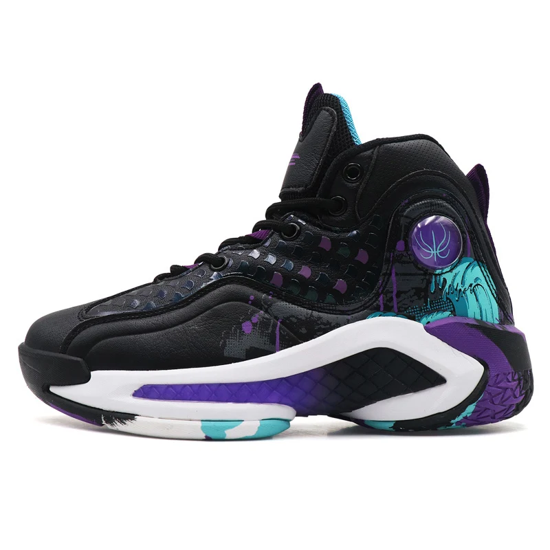 

2024 New Women Basketball Boots Shock-Absorbant High-top Sneakers Women Non Slip Basketball Sneakers Training Athletic Shoes