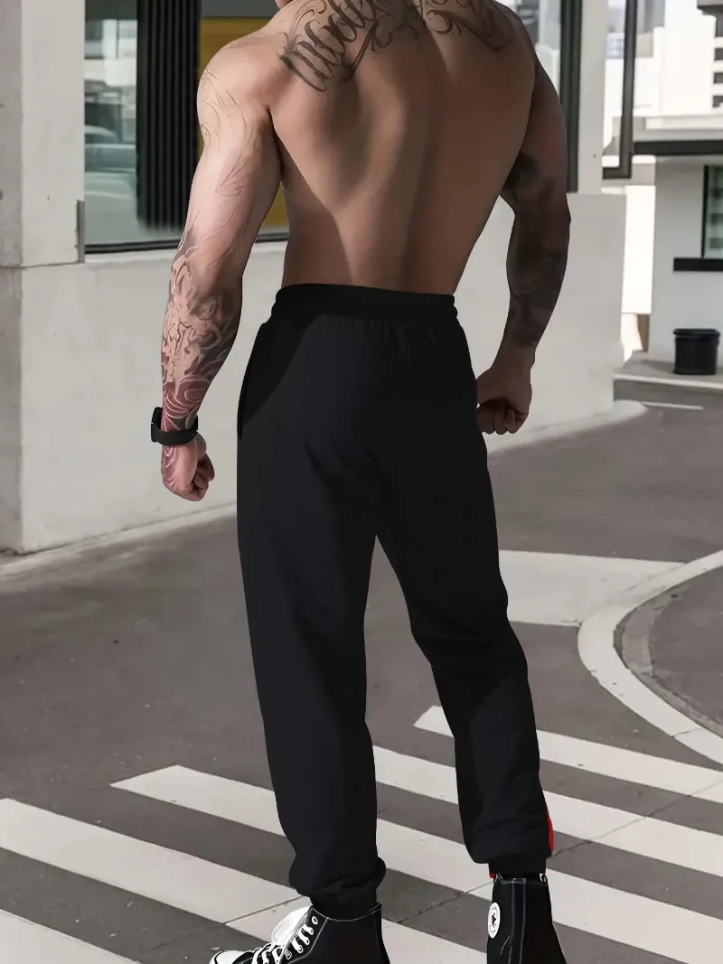 مرساة الجمجمة الرجال المطبوعة Sweatpants عارضة الركض السراويل مريحة الشارع نمط المألوف الرباط السراويل S-3XL