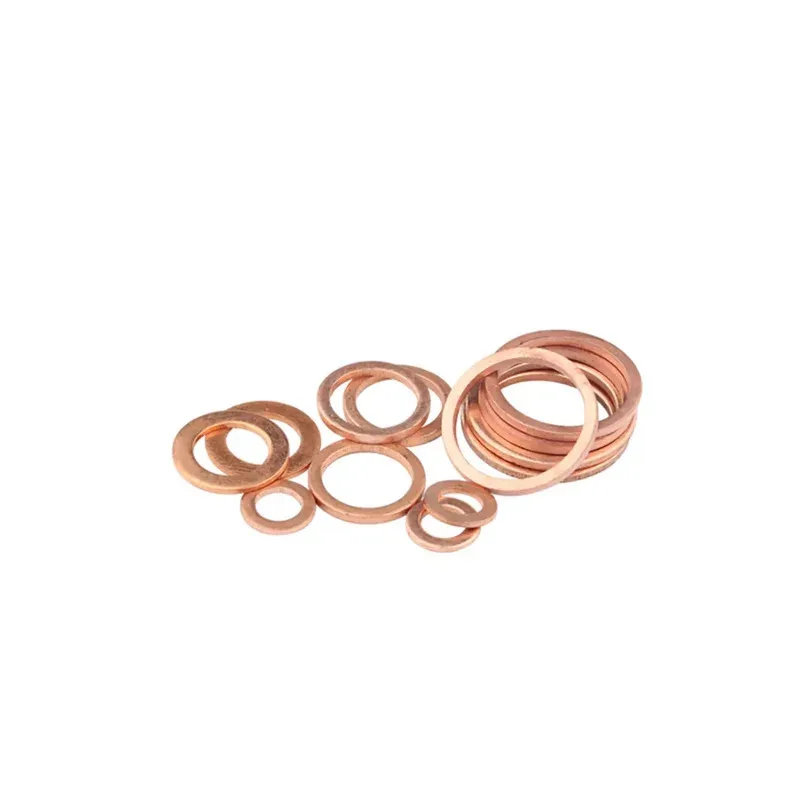 Soft Red Copper Gasket for Leak Proof Sealing in Harsh Environments Marine and Industrial Flat Washer Applications