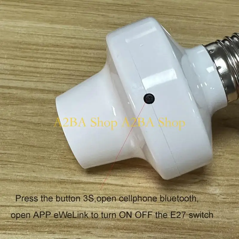 

A2BA 110V 220V E27 to E27 Lamp Bulb Adapter with Remote Control Timer Wireless Power Switch Lamp Holder for Home Office