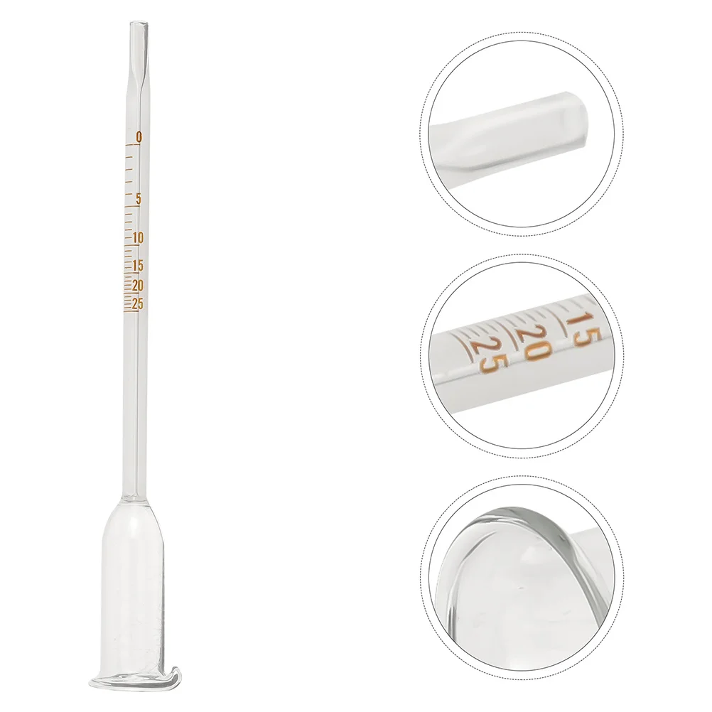 

2Pcs Professional Alcohol Tester Hydrometer for Home Brewing Easy to Use Wine Measuring Tool Alcoholmeter Tester