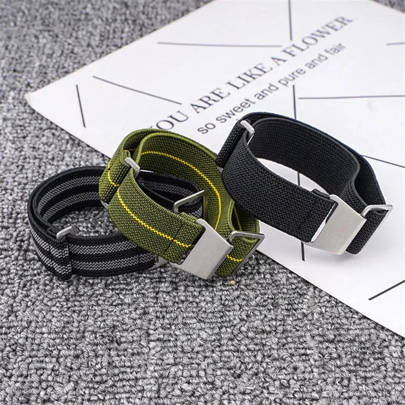 18mm 20mm 22mm 24mm Elastic Nylon Watch Strap Watch Bracelet Universal Wrist Band Bracelet Watch Accessories with Tool