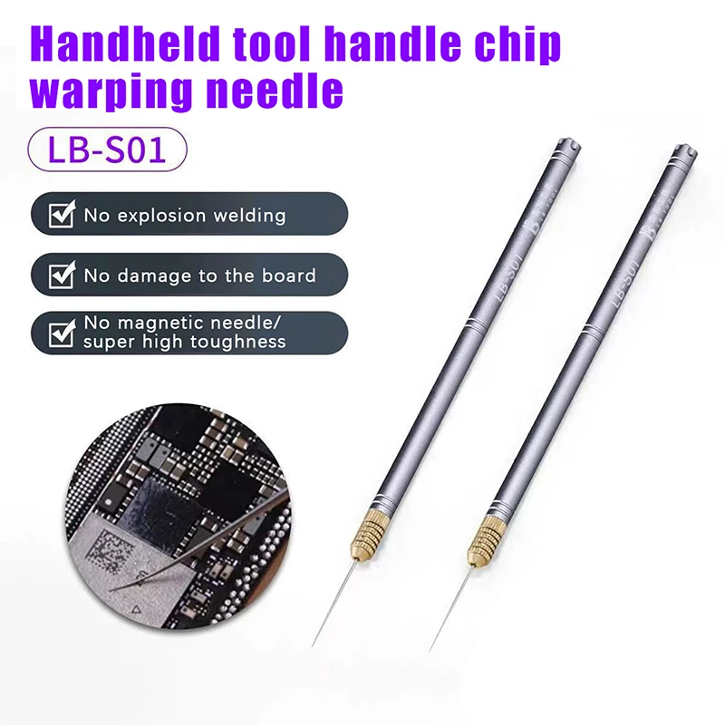 مقبض سكين محمول خفيف للغاية، إبرة غير مغناطيسية، تصميم آمن مدمج دقيق لأداة يدوية لإصلاح رقاقة الإلكترونيات