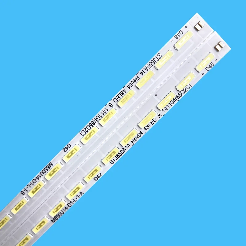 406mm LED-achtergrondverlichting strip voor Changhong 65Q2C 65Q1C M650U14-D1-L-1 STJ650A14-Rev04-48LED