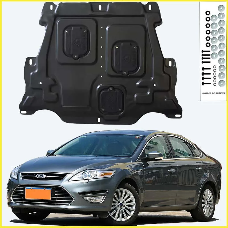 For Ford  Fusion Mondeo 2007-2013 Black Under Engine Guard Plate Splash Shield Mud Fender Cover Mudguard Protector