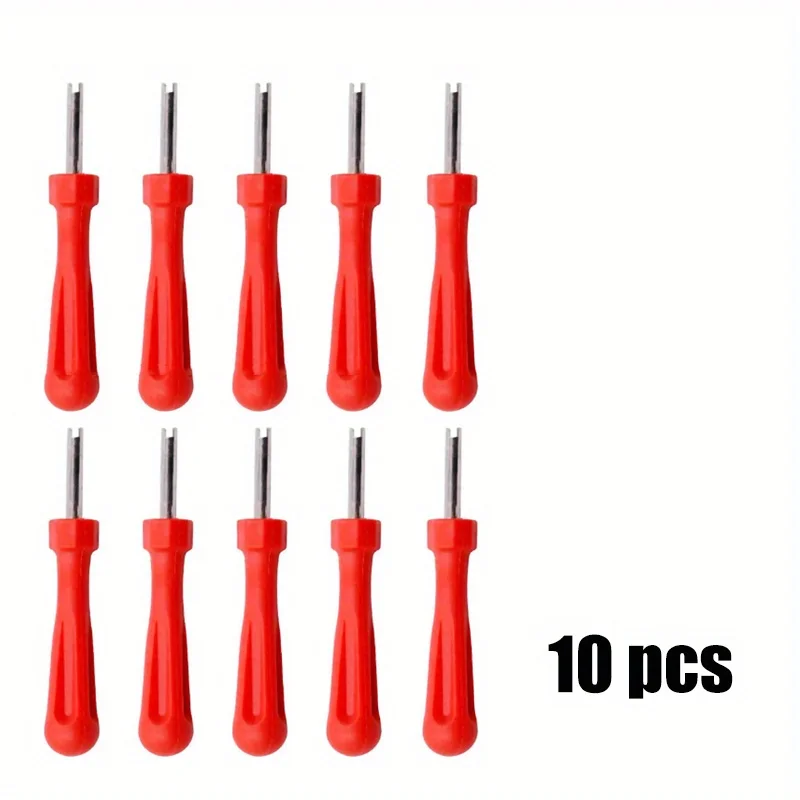 

10Pcs Portable Tire Valve Core Remover Installer Tool Removal Car Bike Bicycle Motorcycle Tire Repair Tools Wrench Screwdriver