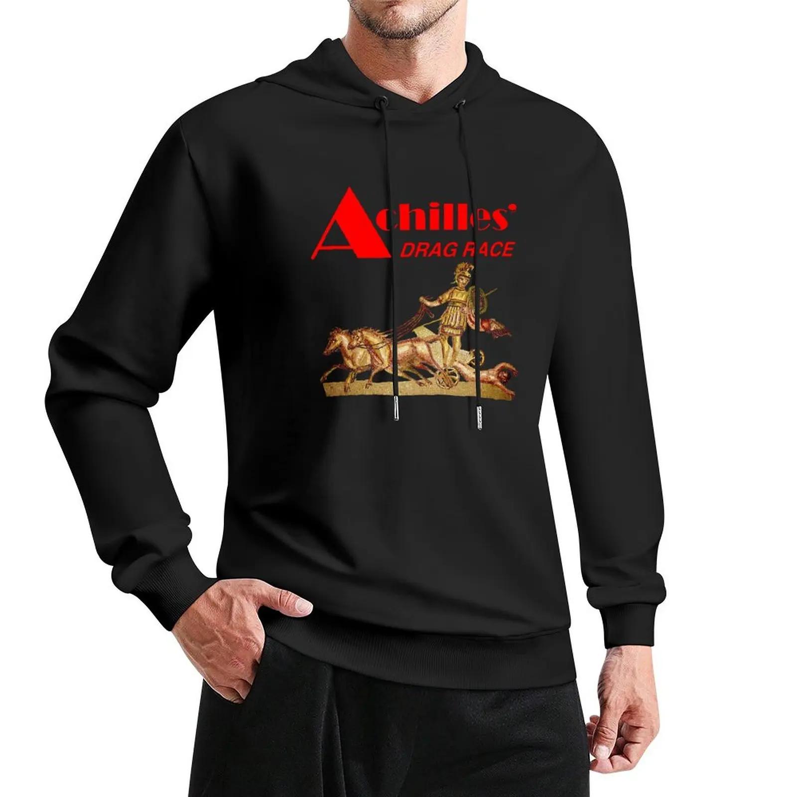 Achilles’ drag race (3) Pullover Hoodie clothes for men blouse mens designer clothes men's clothing anime hoodie