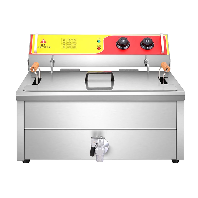 

18L Large Capacity Electric Potato Frying Machine New Condition Commercial Deep Fryer Restaurants Hotels Food Shops