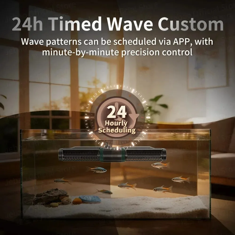Jebao Jecod 2026 NEUE GCP 20/30/45/60/75 Serie BT/WIFI Vario Flow Smart Aquarium Zirkulationspumpe für Korallenriff-Aquarien – Detail 4