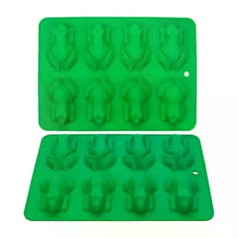 Frog Silicone Molds Fondant Candy Chocolate Mould Passover Frog Jello Plaster Epoxy Resin Crayons Cake Decorating Tools 3D