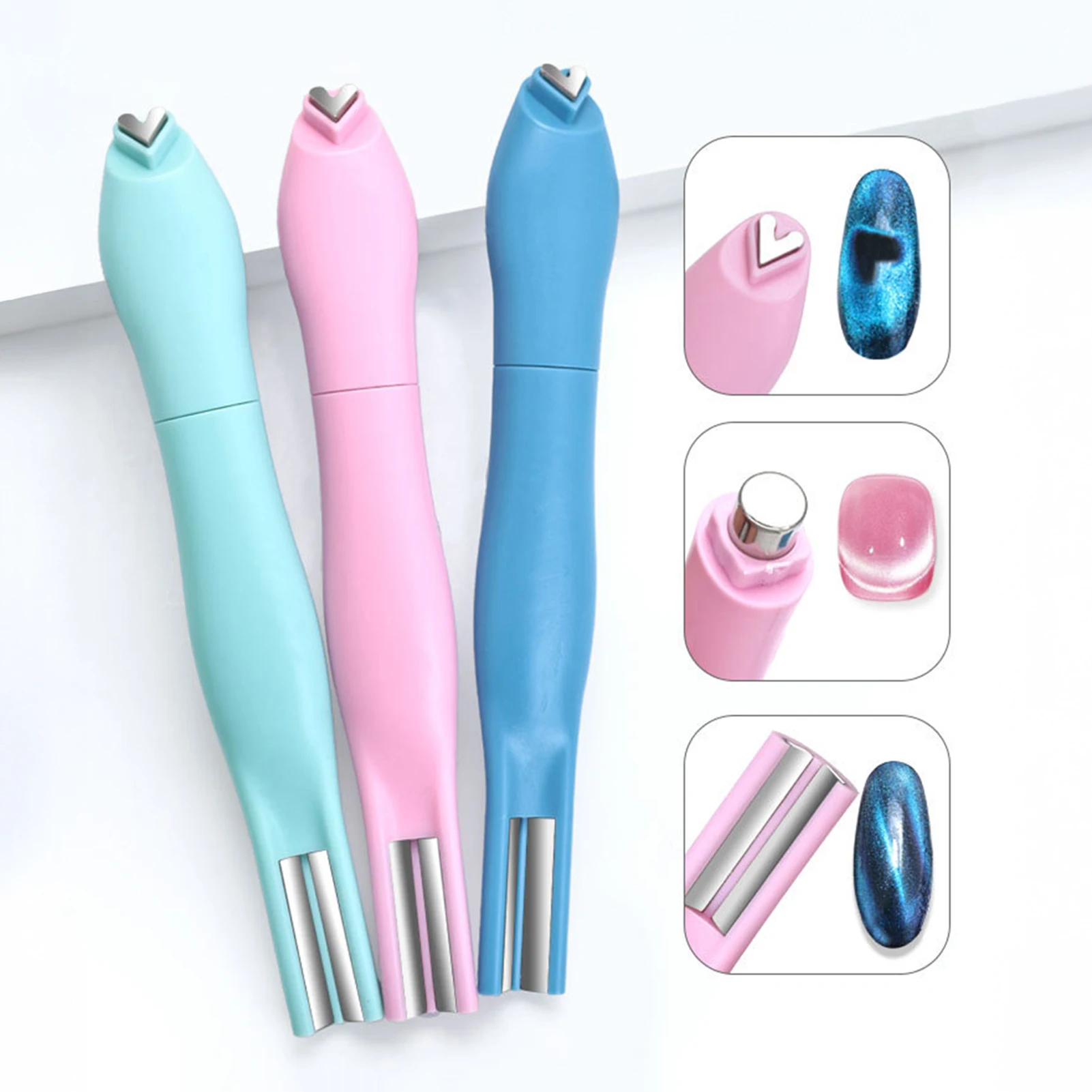 Heart Magnet for Cat Eye Gel Polish Multifunctional DIY Nails Design Tool for Nail Technician Or An At-Home