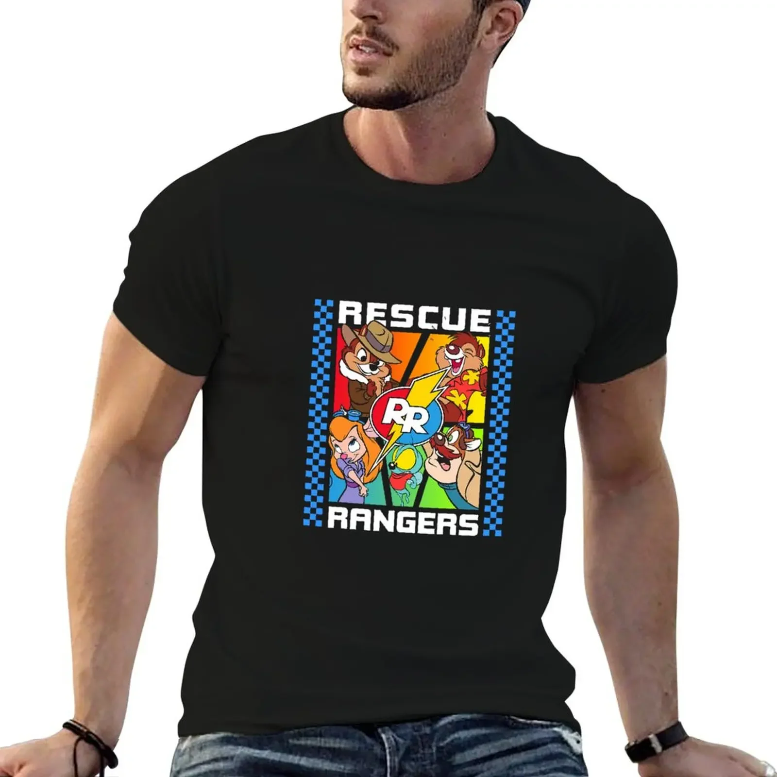 

Rescue Rangers T-Shirt plain quick-drying korean fashion for a boy mens graphic t-shirts big and tall