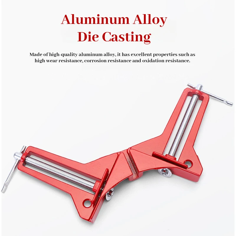 1/4PCS prawy zacisk kątowy, 90 stopni zacisk narożny, obraz uchwyt ramki, stojak na kieliszki, DIY narzędzia do ręcznej obróbki drewna