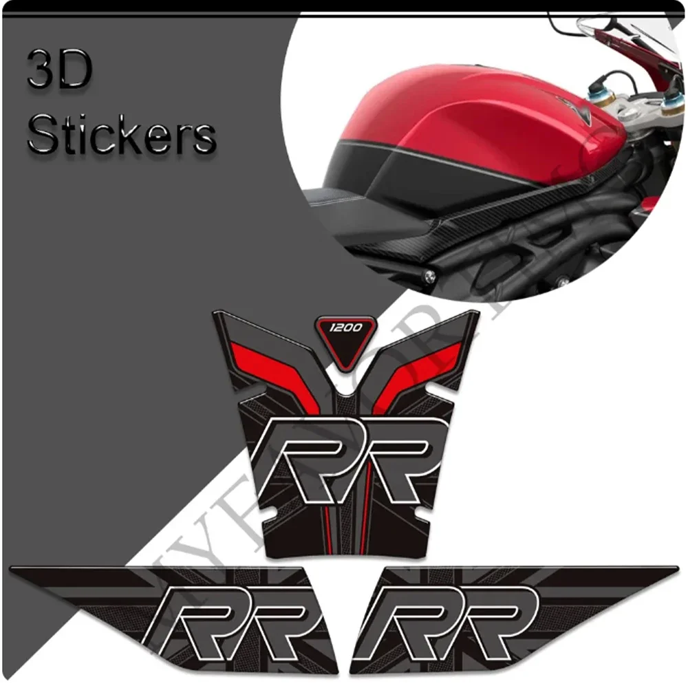 

Motorcycle Stickers Decals Gas Fuel Oil Kit Knee Tank Protector Pad Grips For Triumph Speed Triple 1200RR 1200 RR