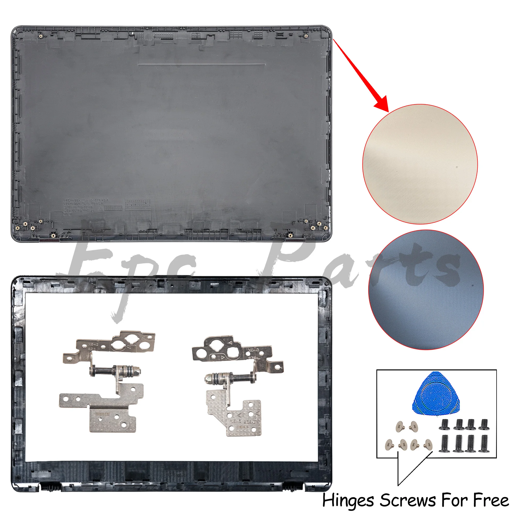 

Epc Parts For Asus X542 X542U X542UR X542BA R542UA A580 F580 FL8000U LCD Back Cover Bezel hinges Repair