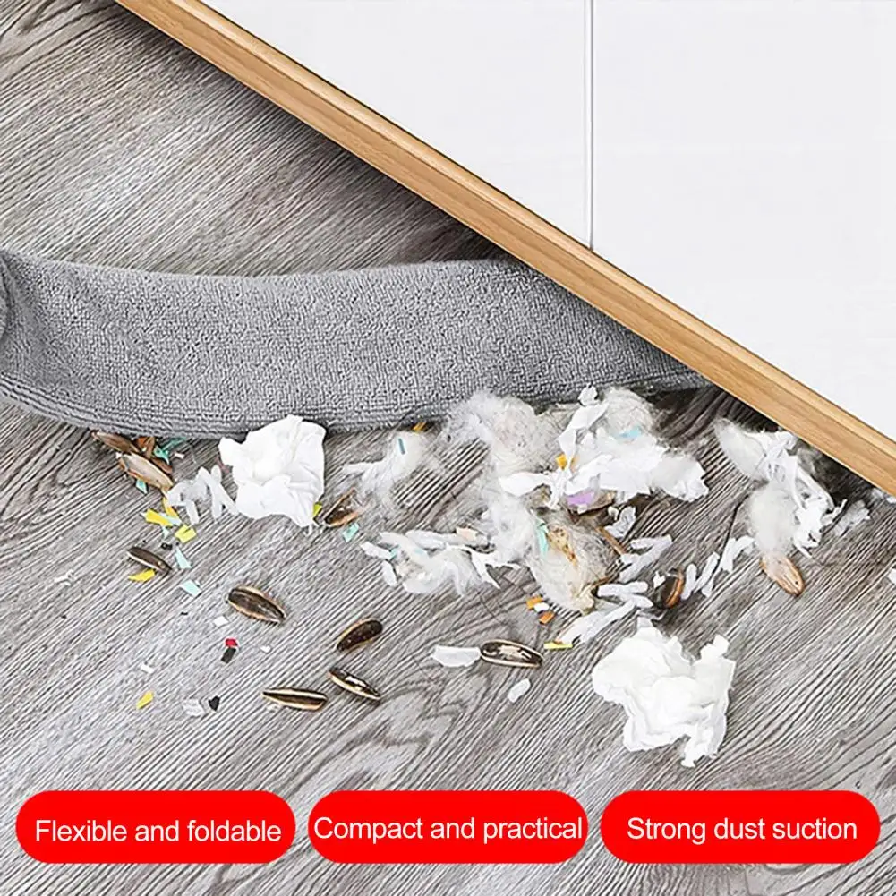 Retractable Pole Dusting Tool Gap Brush Duster with Adjustable Bendable Telescopic Rod Microfiber Cloths Set Extendable for Home