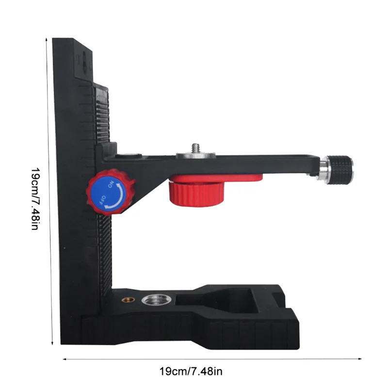 Laser-Level Magnetic Bracket L-Shape Adjustable 5/8Inch Mount Adapter Line Laser-Positioning Base