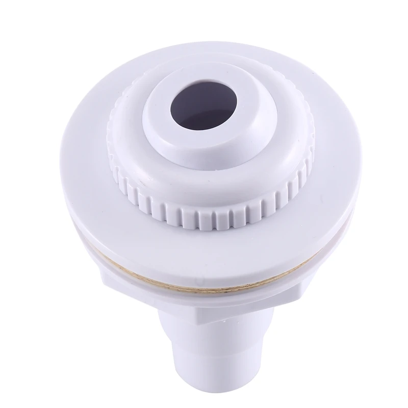 2Pcs Pool Return Jet Fitting Plastic Pool Return Jet Fitting & 1-1/2Inch Male Hose Adapter & Nut 3/4Inch Eyeball Outlet