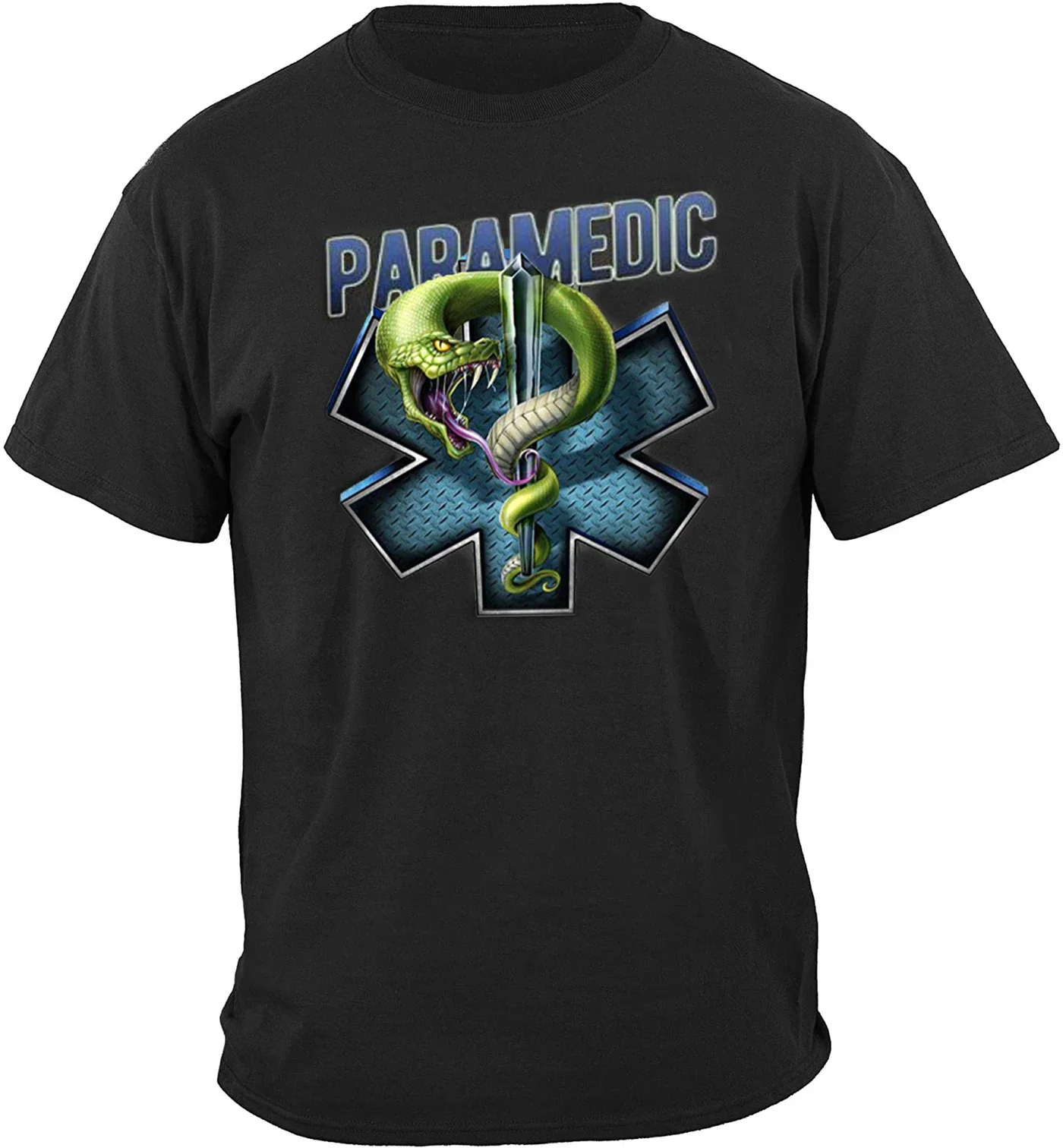 Novel Paramedic Medic Star of Life Caduceus Printed Mens T-Shirt. Summer Cotton Short Sleeve O-Neck Unisex T Shirt New S-3XL