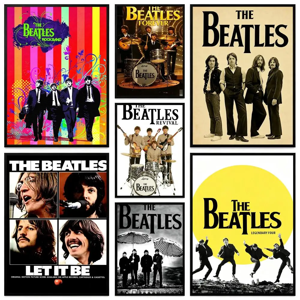 Music The Beatles Poster Poster HD Printing Modern Minimalist Style Wall Art Home Decor For Office Bedroom Gift