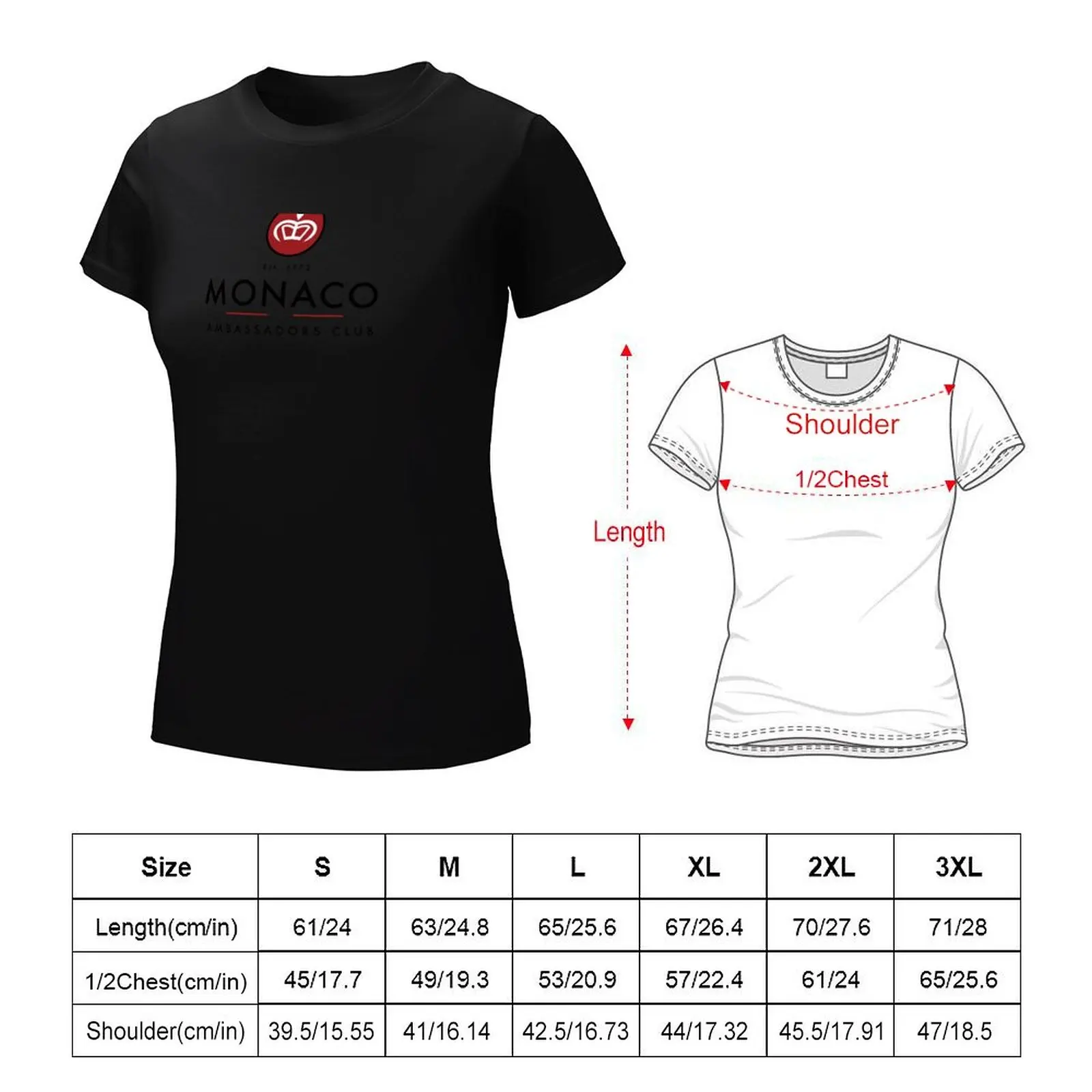 MONACO AMBASSADORS CLUB-T-shirt grande taille pour femme, vêtements esthétiques, chemisier d'été, vêtements à la mode, médicaments, 2024