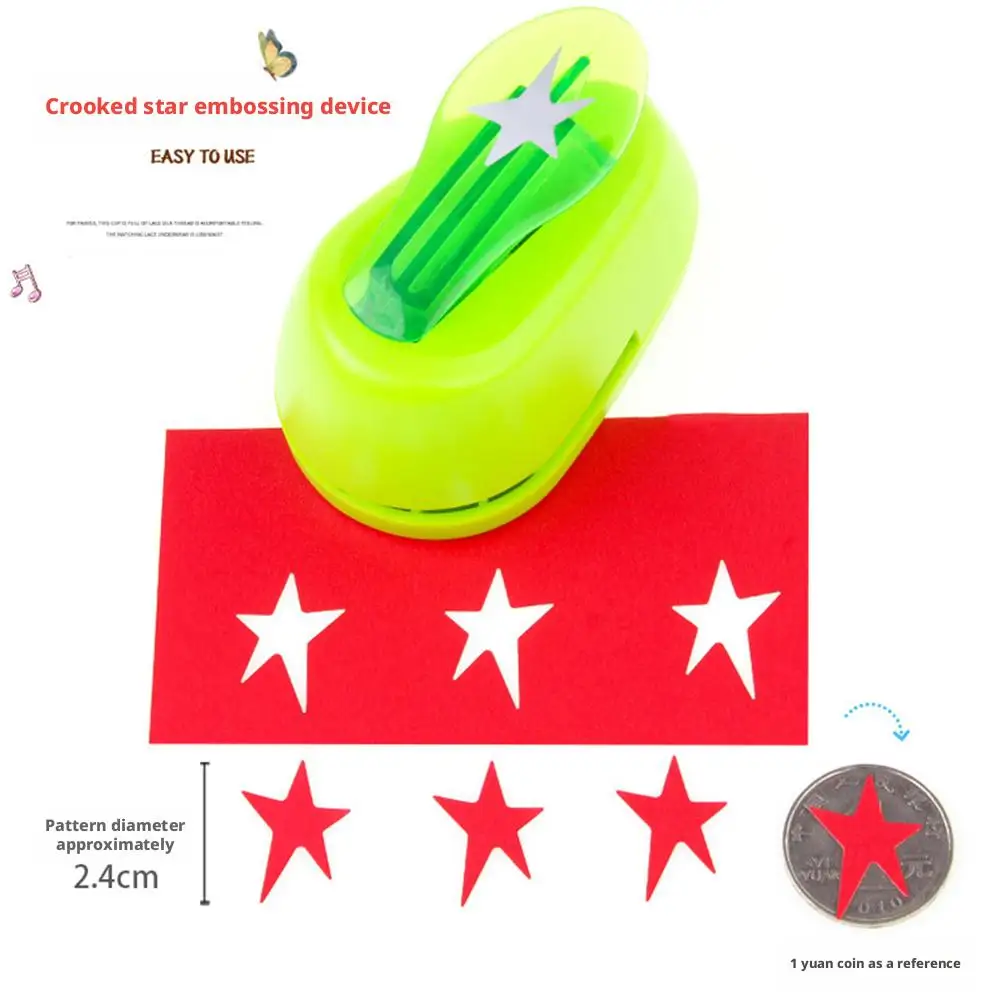 New Stamp shape Craft Punch Embossing Machine Round Hole Punch Toothed Puncher Embosser