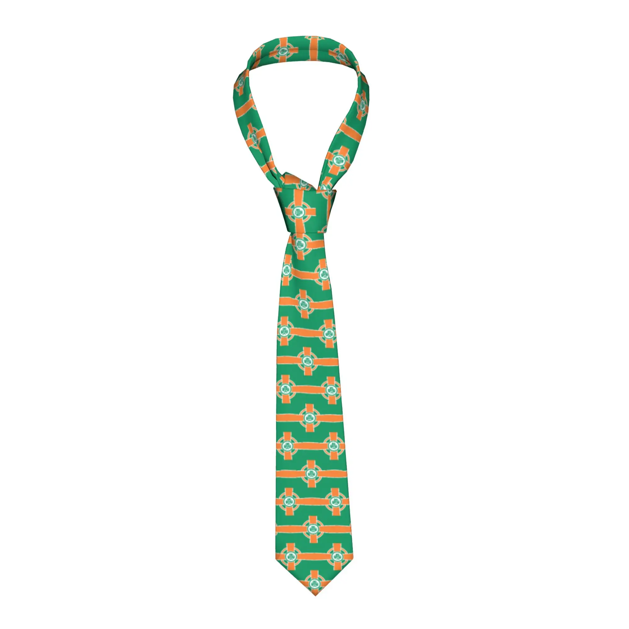 Ireland Flag Ties Men's Classic Silk Irish Republicans Neckties for Business