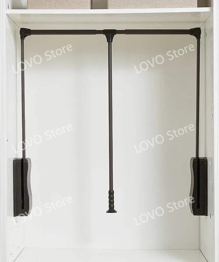 Haste de elevação e suspensão para guarda-roupa